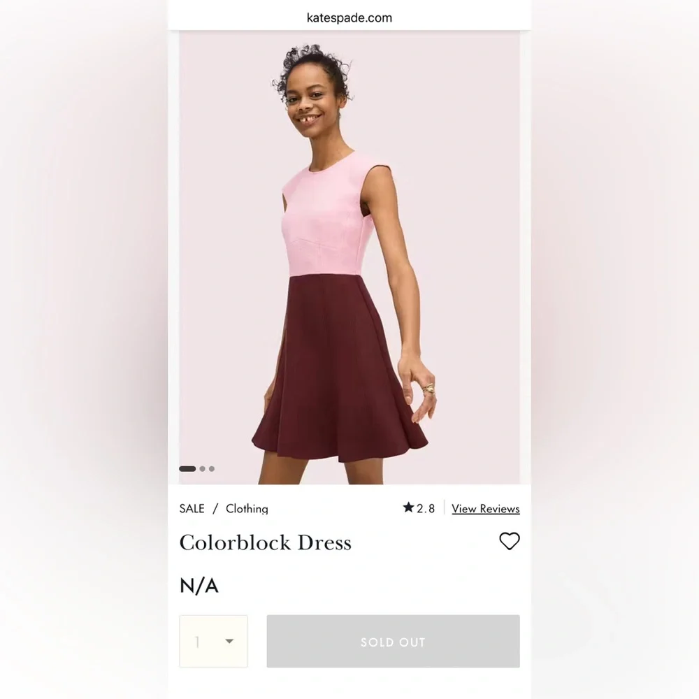 Kate Spade colorblock dress - Picture 6 of 7